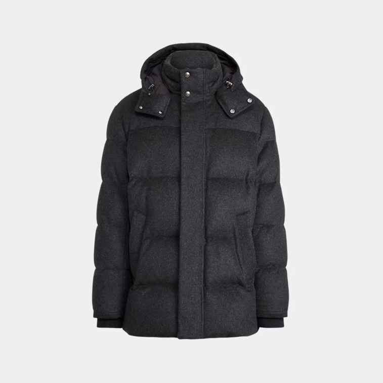 In-Stock Rl Purple Label Classic Edition Cameron down Jacket Italian-Made Hooded down Coat