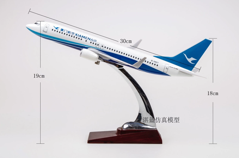 30 cm Xiamen Airlines Xiamen Airlines Boeing 737 nhựa tĩnh máy bay chở khách mô hình mô hình mô phỏng