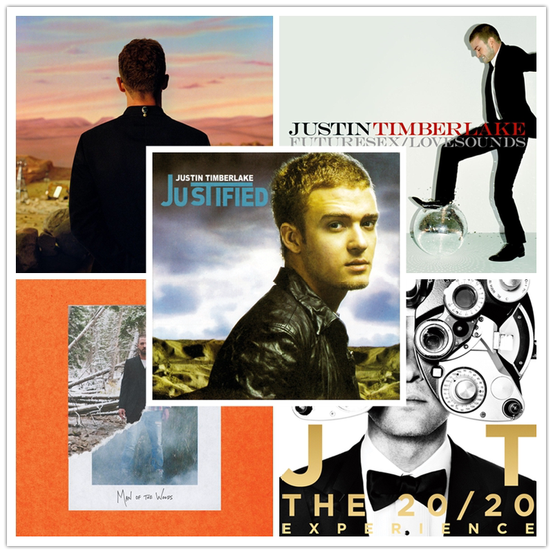 Justin Timberlake Complete Collection 5Cd Updated Album Collection to 2024