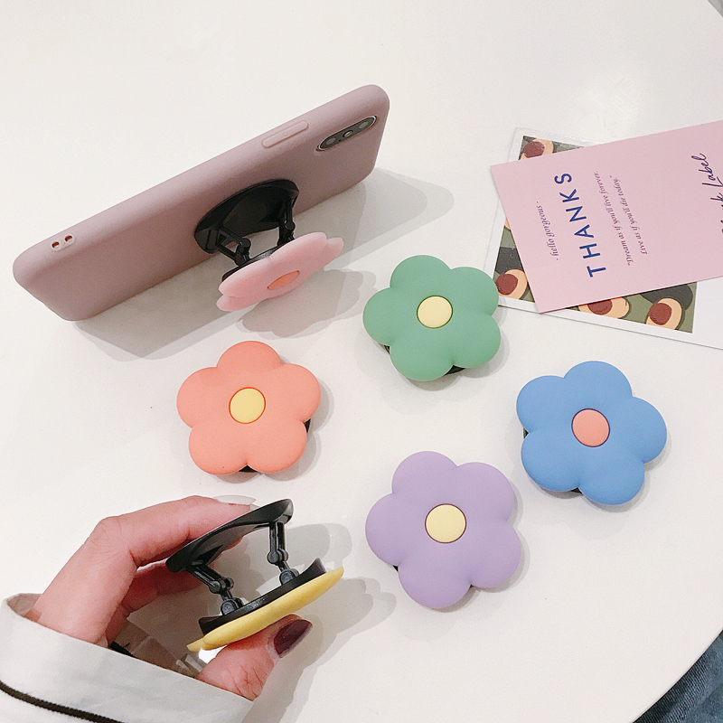 Flowers Cell Phone Air Bag Holder ELEGANT Wind Shake Sound Theorizer Can Fold Phone Accessories Cute Phone Folding Bracket