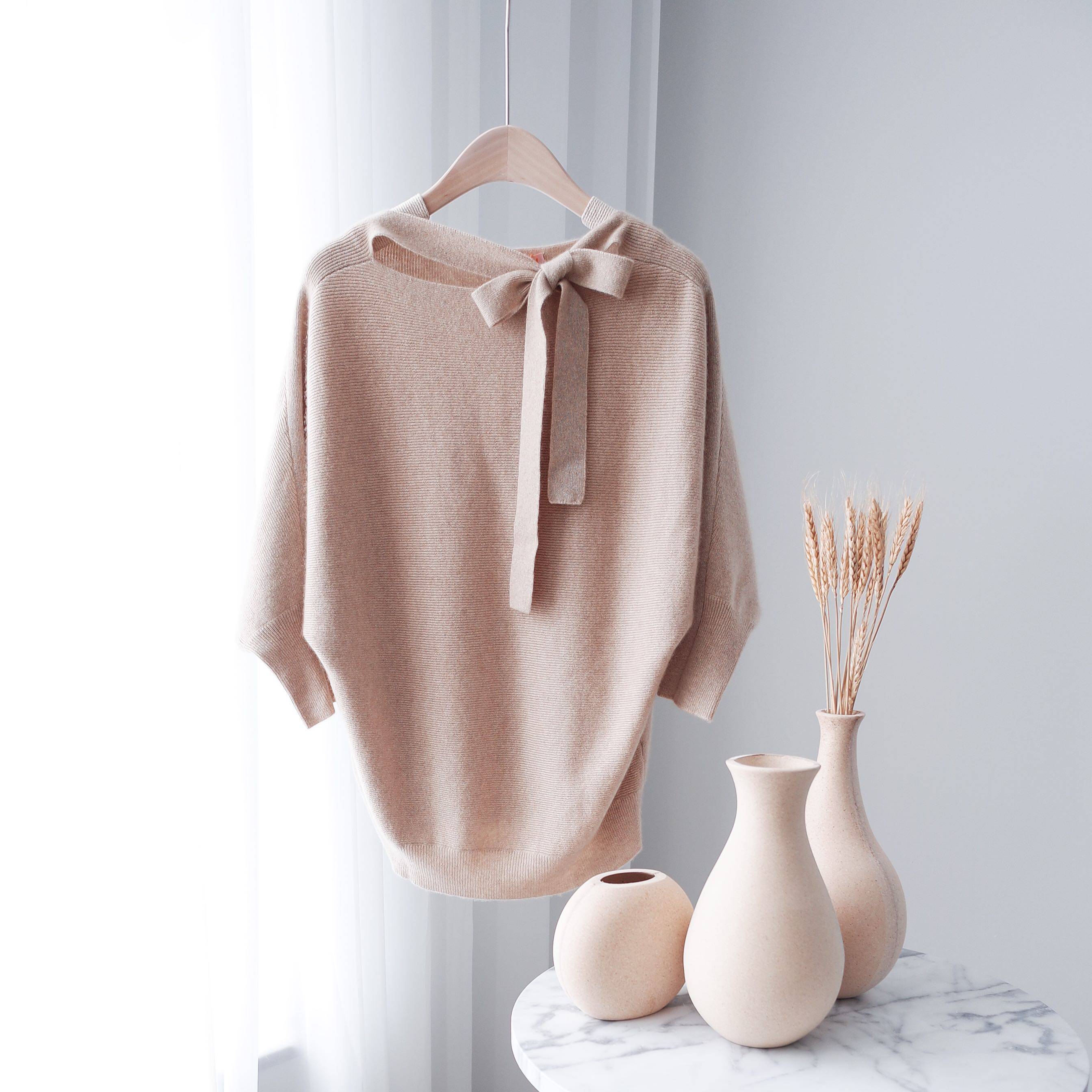 Mongolia NEGUN pure organic raw velvet back careful bat cockpit cashmere shirt