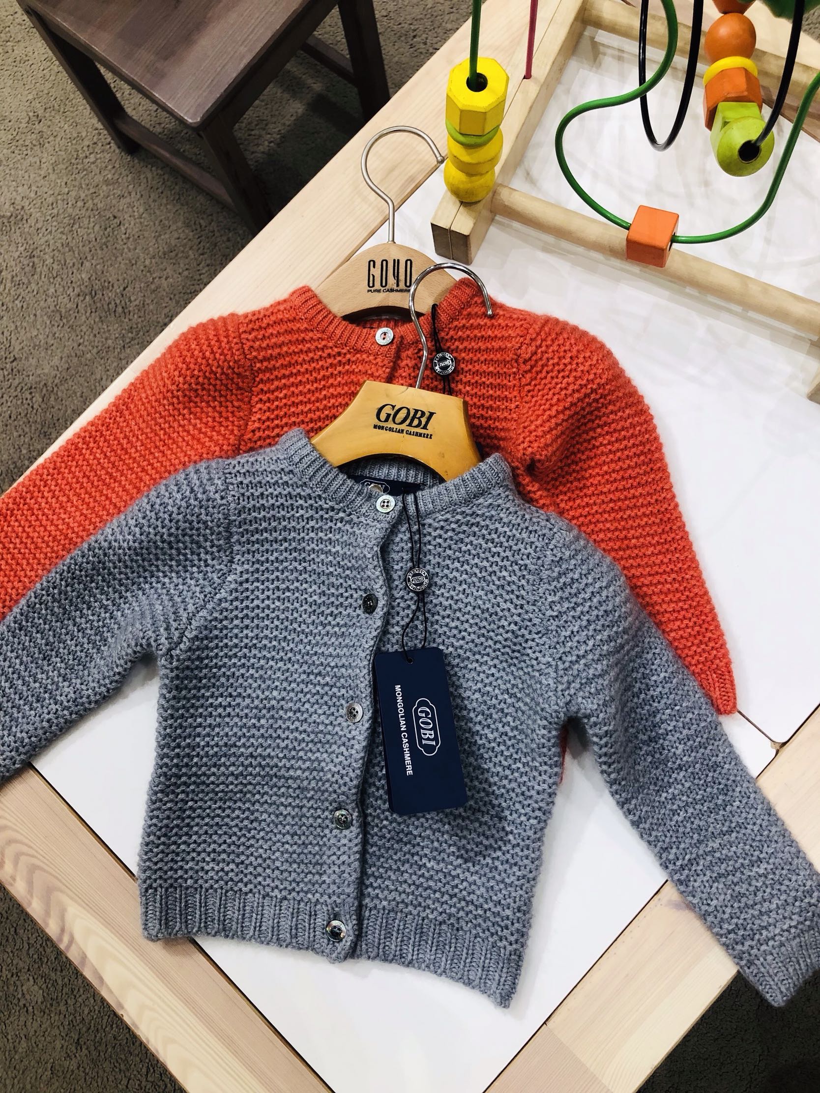 Mongolian GOBI cashmere newborn baby warm mountain cashmere small jacket for the baby's best cashmere care