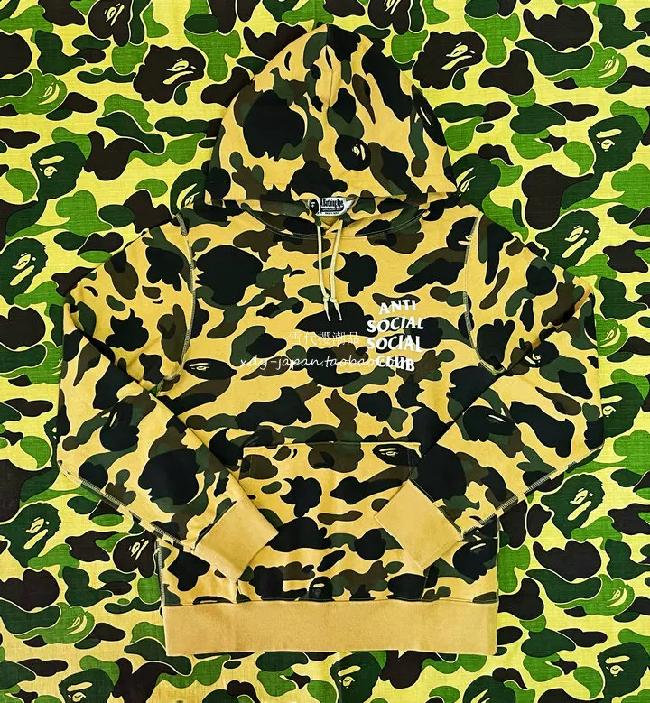 Худи (BAPE x ASSC) лимитированное камуфляжное, M, коллекционная коллаборация