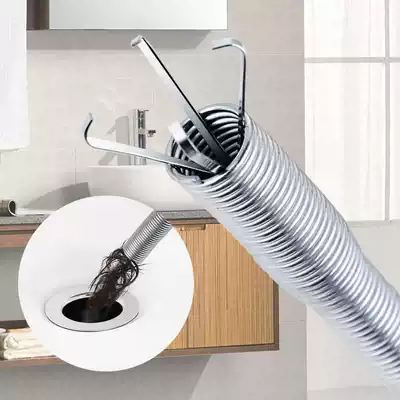 Sewage pipe dredge toilet artifact bathroom hair cleaning powder room floor drain with grappling hook four claws to pick up foreign body