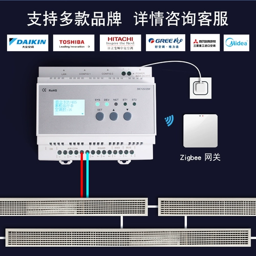 Aqara Green Rice Hitachi Mitsubishi Xiaomi Home vrf центральный контроллер кондиционера шлюз интеллектуальная панель дистанционного управления