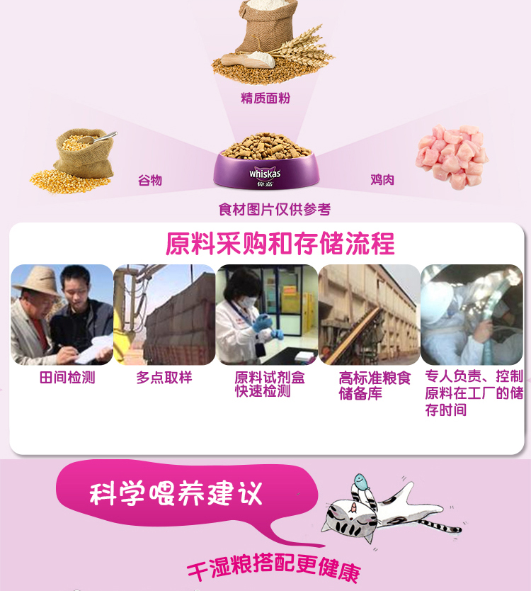 Jin Duo Le Weijia thức ăn cho mèo 3.6 kg cá biển mèo thức ăn chính 300 gam * 12 gói mang thai nữ thức ăn cho mèo thức ăn cho mèo mang thai