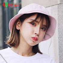 Four seasons with dome pure color fisherman hat 6 pieces personality fisherman hat womens porn sun protection tub hat woman foldable