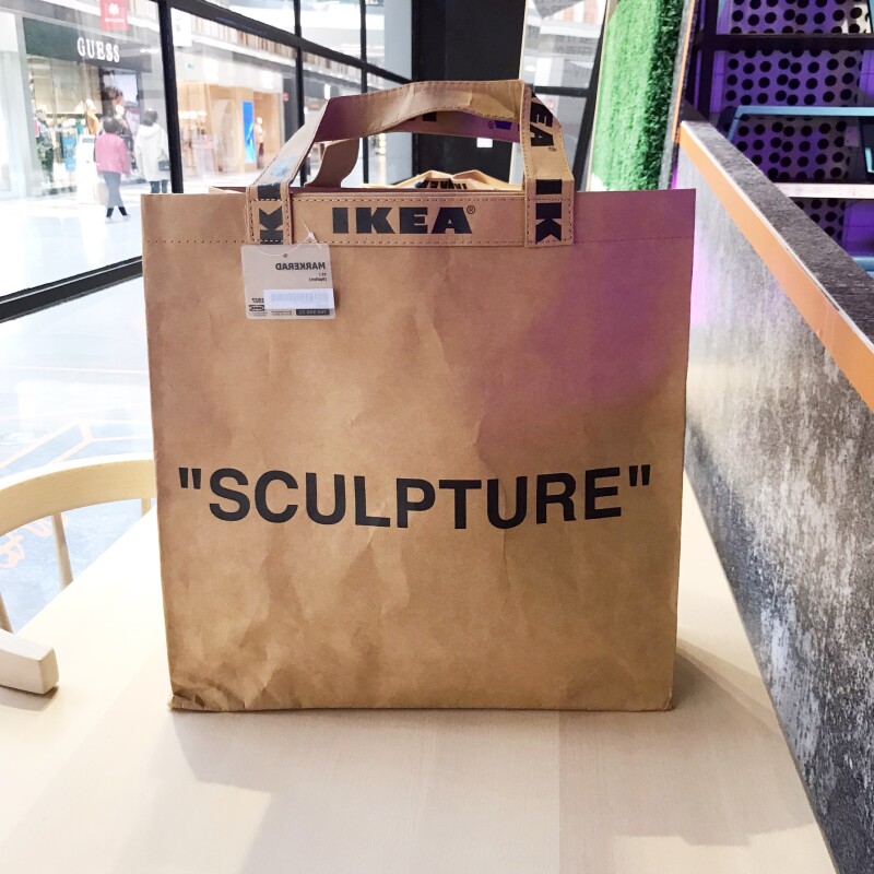 Ikea, шоппер, кожаная коробочка для хранения, льняная сумка, ограниченное издание