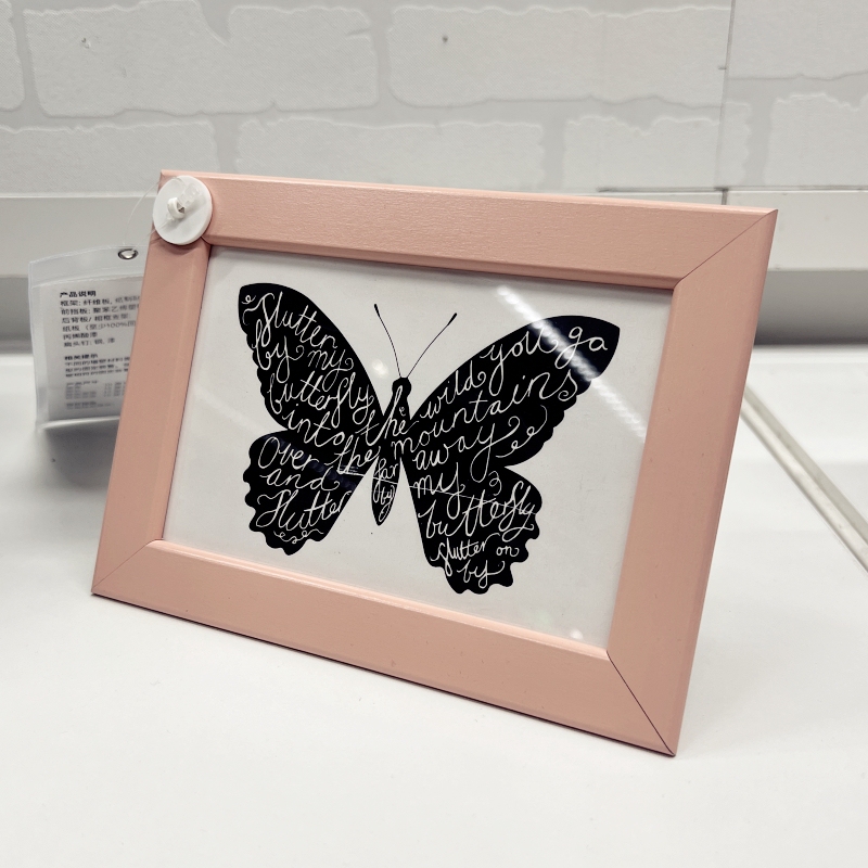 Genuine Ikea Fisbo Picture Frame ins Style 6 7 12 a 4inch Photo Wall Frame Tabletop Wall-Mounted Wooden