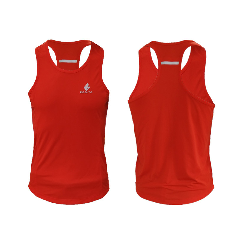 North Stu lightweight sports marathon running fitness sleeveless racing quick-drying jogging competition I-word men's and women's vests