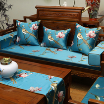 New Chinese style sofa cushions classical mahogany sofa cushions solid wood furniture chair cushions Luohan mattress five-piece set