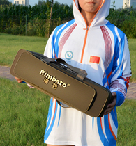 Leopard Mini Fishing Bag Holder Bag Road Subladle Fishing Rod Bag Sea Rod Bag Fishing Gear Bag Small Sea Rod Short pole Package