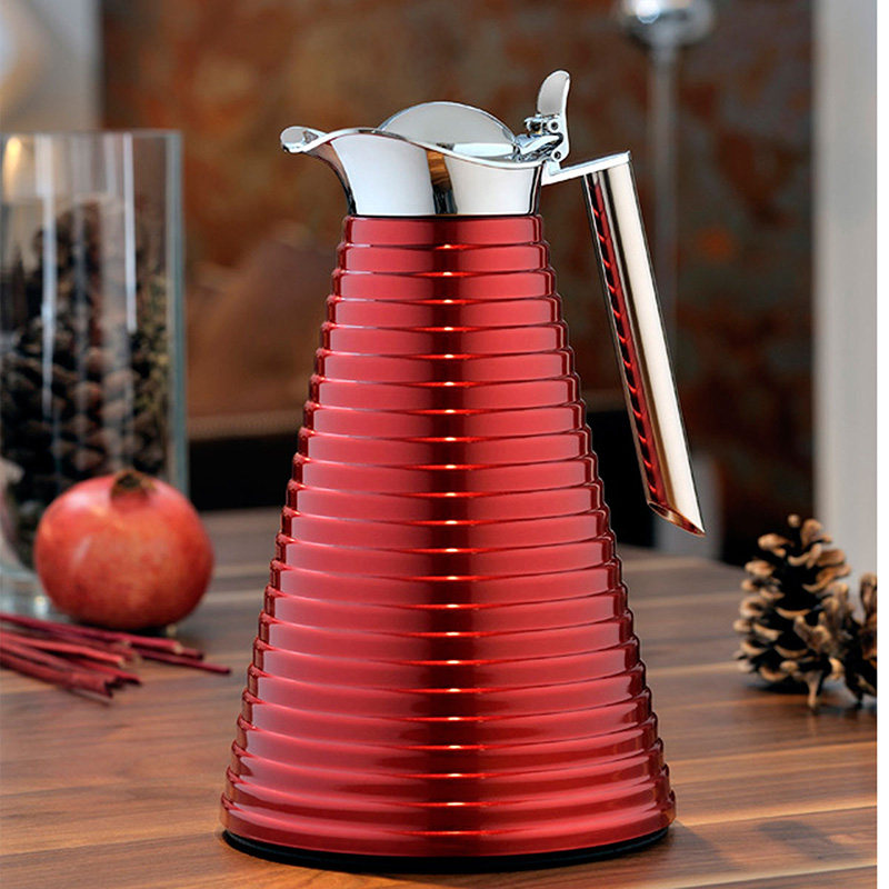 German import Lili quick finger press type insulated pot Achat ancient castle European style upscale warm water thermos bottle warmer