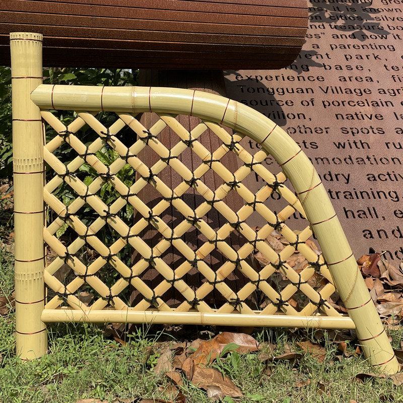 Japanese bamboo fence decoration bamboo wall Hikari Temple Wall creative handmade fence villa yard balcony dry landscape bamboo scenery