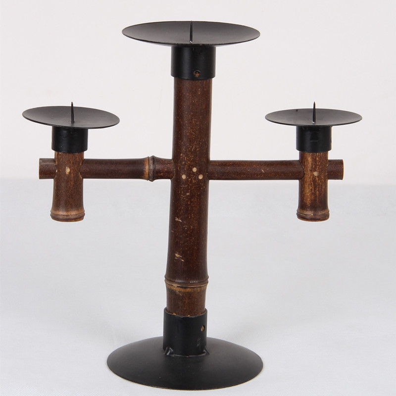 (Lone Artisan's heart) Retro minimalist Bamboo Candleholder Wedding Gifts Wedding Gifts Wedding Gifts Home Pendulum bamboo Crafts