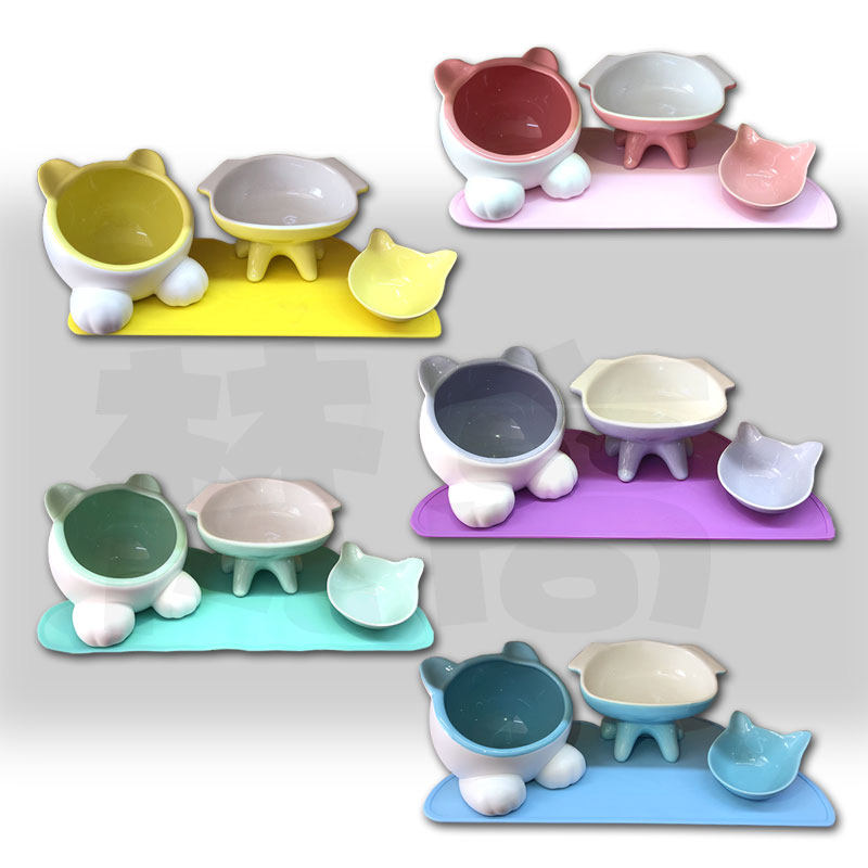 Microslightly Flawless Q Cat Bowl Small Stay Pet Water Bowl Ceramic Bowl Gaffi Cat British Short Beauty Short Dog Feeding Bowl Cat Bowl
