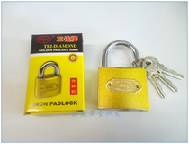 Three diamond brand imitation copper padlock 32-63mm box cabinet padlock anti-theft and anti-pry copper lock cylinder
