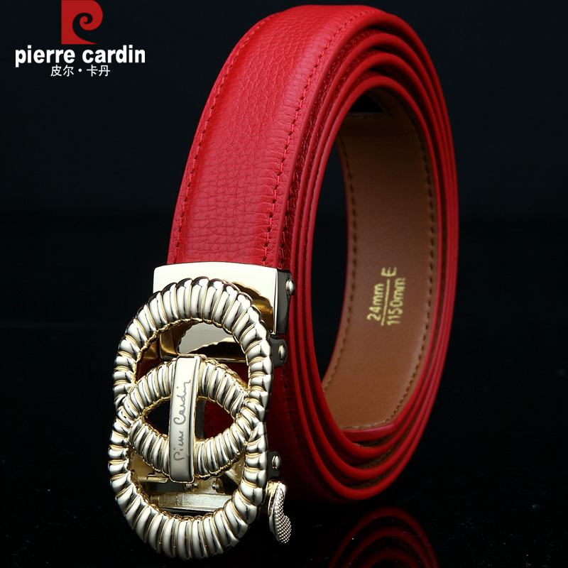 Pilcalden women's belt head layer pure cowhide automatic buckle Joker fashion casual belt women's leather belt New