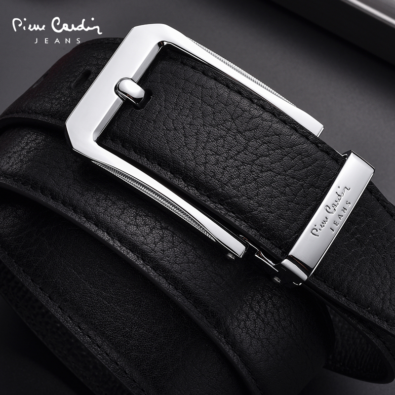 Pilcalden belt men's business leather men's belt pin buckle casual young men's cowhide belt