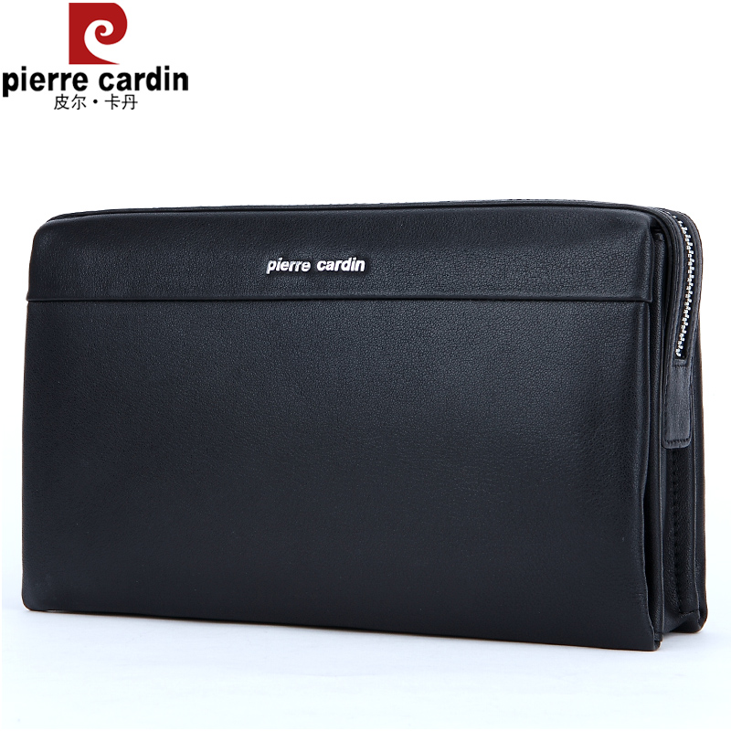 Pilkaden Men's Handbag Genuine Leather Soft Leather Handbag for Men's Business Large Cap Bull Leather Hand Grip Bag Wallet Wallet