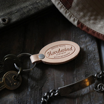  Leather Panel KeyRing HARDWIND Leather Brand Keychain Keychain