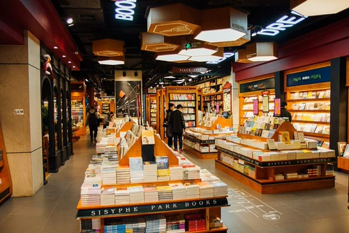 Пользовательский высокооборудованную стальную книжную полку школьную комнату школьного зала Xixi Fuxing Книжный магазин Железный однодневный дисплей с двойной дисплеем