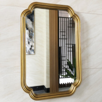 European American toilet wall-mounted mirror modern simple bathroom mirror wash mirror retro dressing table mirror decorative mirror