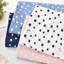 Japanese soft cotton cotton cat face cartoon cloth dress dress pajamas pajamas anti mosquito pants dress fabric