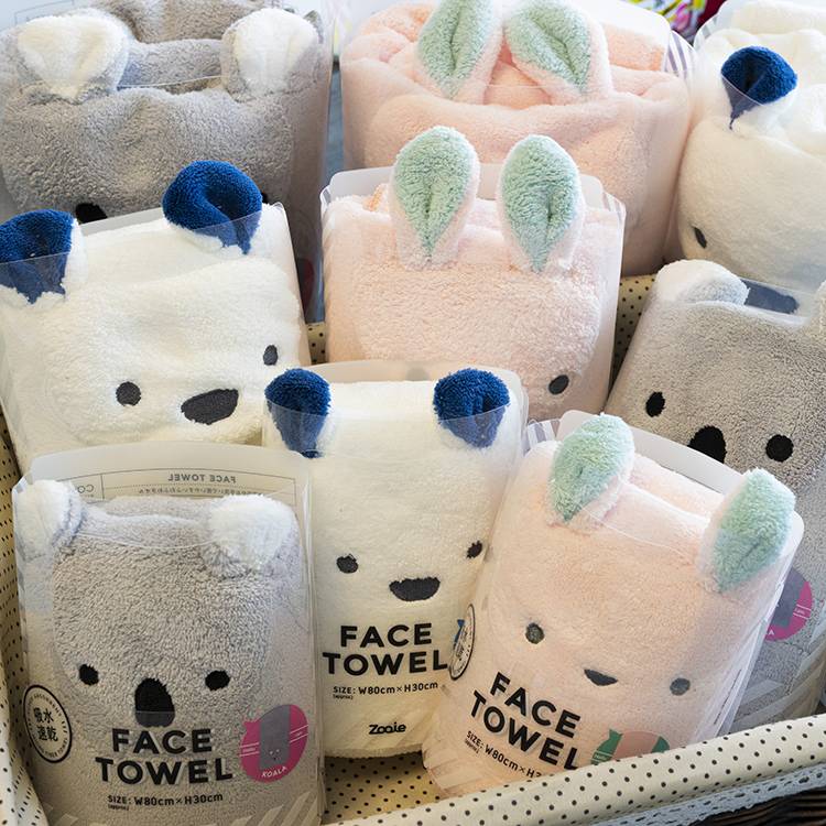 Japan imported carari zooie koala rabbit super strong water absorption quick dry cute children dry hair towel towel bath towel