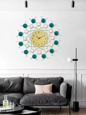Light luxury living room wall clock home fashion creative watch modern simple creative personality decoration wall hanging watch mute