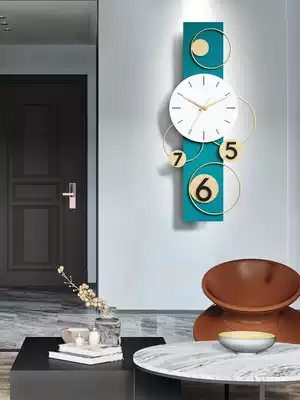 Living room dining room personality trend creative hanging watch mute modern light luxury wall clock wall decoration Nordic clock clock clock