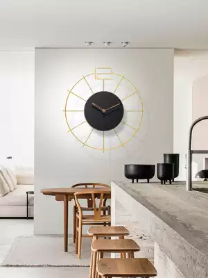 Simple atmosphere personality living room wall clock living room home fashion Nordic Net red watch modern minimalist wall clock