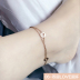 Vòng chân thời trang Hàn Quốc ngôi sao đơn kim cương titan thép mạ vàng hồng 18K màu vàng trang sức vàng cô gái quà tặng K008 lắc chân nữ inox Vòng chân