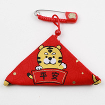 Baby newborn baby Fetal Hair Harvest bag triangular Ping An amok Blessing Bag Handmade forces Week