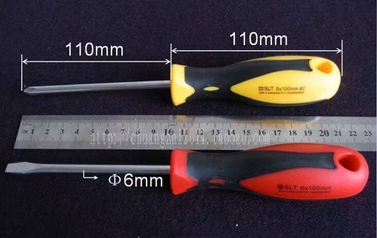 Từ khóa tuốc nơ vít 3 inch 4 inch 5 inch công cụ phần cứng thủ công tuốc nơ vít hàng loạt chống trượt nhựa xử lý tuốc nơ vít kìm bấm cáp mạng
