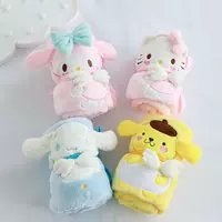 Dễ thương phim hoạt hình thiên thần san hô fleece chăn cuộn nhỏ xách tay giải trí nap chăn mền máy lạnh chăn mền văn phòng - Ném / Chăn chăn lông siêu nhẹ