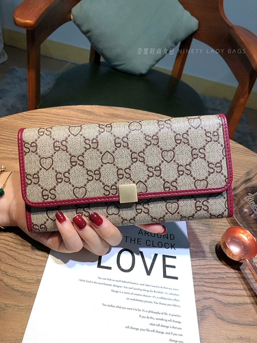 Бумажник, сумка через плечо, вместительный и большой универсальный кошелек, изысканный ретро картхолдер, коллекция 2023, популярно в интернете