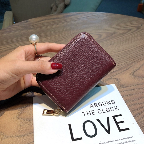 Картхолдер, сумка через плечо, вместительный и большой антимагнитный маленький модный кошелек