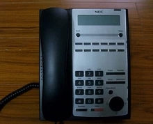 NEC SL1000 Front Desk Digital Private Cable Phone 12 Key Black Cable Phone IP4WW-12TXH-A-TEL (BK)
