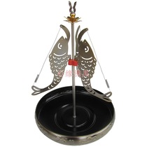 24 hours antique color Three-fish pan incense holder Three-fish pan incense burner Aroma Rack Smoked Incense Stand