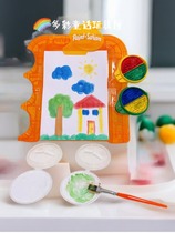 Childrens desktop drawing board stand portable paint box painting tool set gift outdoor teaching art export to Europe