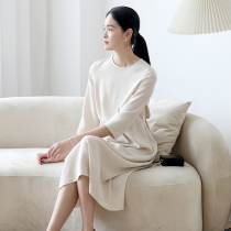 The Temple Mountain Moon is also newly endowed with a natural gas 30 Mmi Heavy Genuine Silk Heavy Crepe Extremely Simple And Luxurious with dress