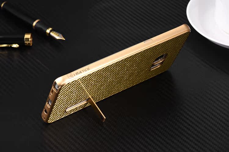 iMatch Luxury Aluminum Metal Bumper Carbon Fiber Back Cover Case for Samsung Galaxy Note 7 N9300