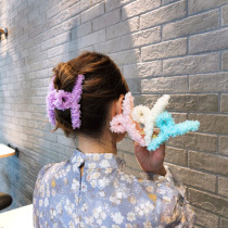 Small sisters same lace winding superfairy shark clip rear brain spoon disc hair grab clip sweet and beautiful 100 lap girl head clip