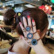 Miss Guo simple Japanese Love head rope net red Hairband girl tie hair band hair rope headdress hair accessories