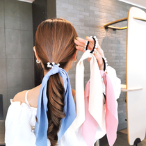 South Korean net red isn sweet pearl floating with zal hair leather fascia disc hair rope sensual hair rope hair ring head circle female