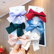 Sweet and small butterfly knot Hair Rope Brief About 100 Hitch Girl Duckbill Clip Liu Hai Clip Cloth Art Head Rope Hair Ring Hairpin Accessories