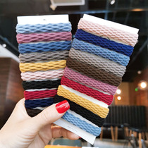 Korean adult thick rubber band Simple hair rope high elastic Hairband tie hair without seam simple headline headwear