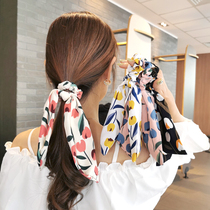 Net Red Hair Rope Romantic Tulip Floating With Hair Band Hair Leather Fascia Pan Hair Rope Sweet Hair Circles Leather Headsets Accessories