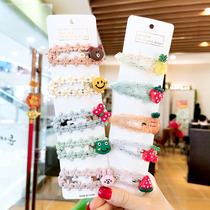 Net red sweet cute fruit cartoon hairclip bbclip headwear female Korean top clip edge clip hair card banghai clip hair accessories